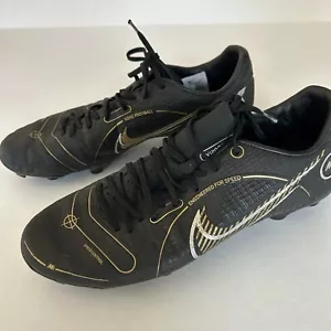 Mens Nike Mercurial Vapor 14 Pro FG Black Gold Soccer Cleats Sz 7.5 DJ2869-007 - Picture 1 of 15