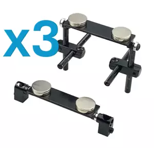 3x No Drill RC Car BodyShell Post Mount For 1/10 Tamiya Road Drift Magnetic Blak - Foto 1 di 11
