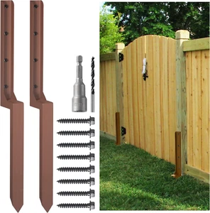 2.8 FT Fence Post Repair Kit, for Repairing Broken Wooden Fence Post Repair Stak - Picture 1 of 7
