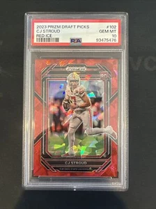 2023 Panini Prizm Draft Picks CJ STROUD Rookie Red Ice Prizm #102 Texans RC - Picture 1 of 2