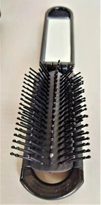 Hair Brush w/ Mirror Compact Pocket Size  (1 pc) - Picture 1 of 16