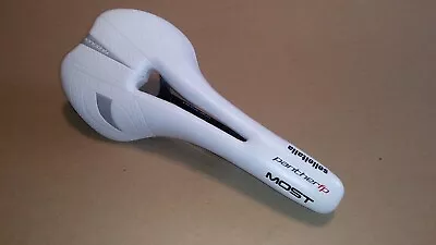 Selle Italia Monolink Most Panther FP Carbon Flow Saddle white - Image 1 of 4