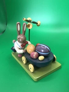 Eierwagen mit Hase von KWO Olbernhau aus dem Erzgebirge, Neuwertig - Bild 1 von 7