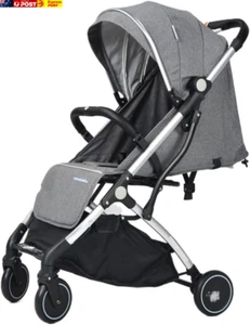 Baby Pram & Stroller, One-Hand Compact Fold, Ultra-Light Weight & 6Kg, Carry Bag - Picture 1 of 9
