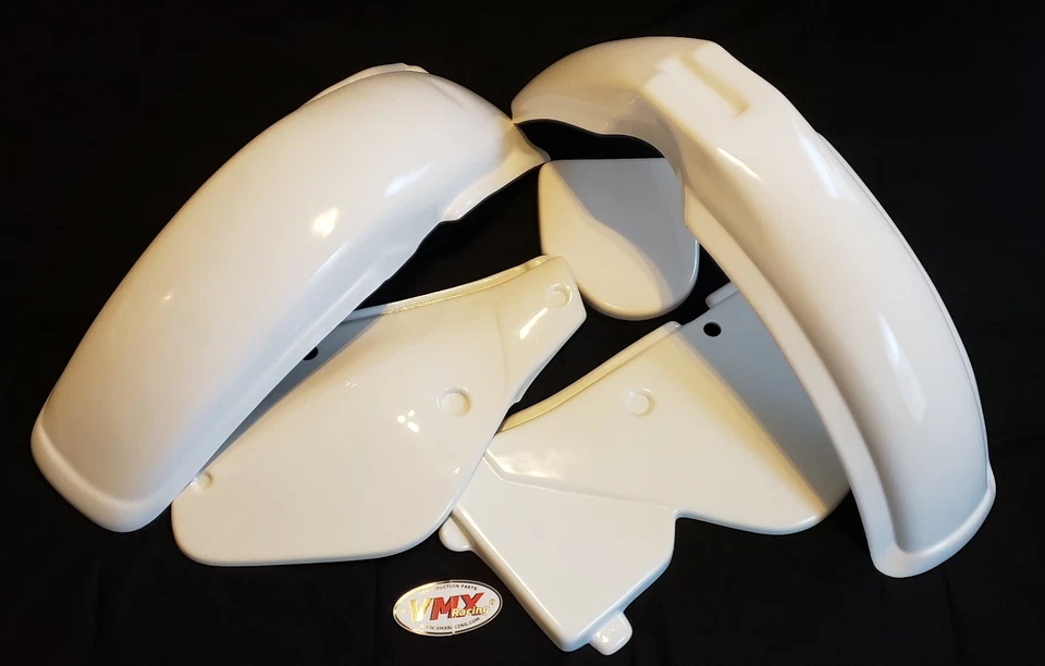 YAMAHA 1986-1988 YZ125 FENDER KIT WHITE 1986 1987 1988 YZ 125 PLASTIC KIT AHRMA - Image 1 of 1