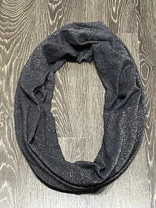 American Eagle Outfitters Scarf Dark Gray Sparkle Cotton Blend - Picture 1 of 6