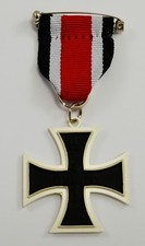 Superb Full Size Replica Iron Cross Medal with Ribbon Germany/Prussia WW1 WW2 