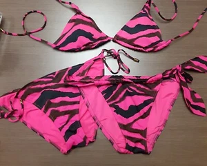 Victoria's Secret Pink and Black Tiger/Zebra Bikini Sz M & S ($19 EACH PIECE) - Picture 1 of 7
