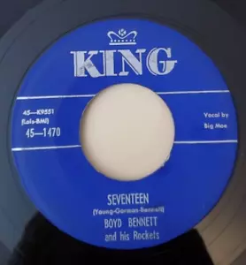Boyd Bennett And His Rockets SEVENTEEN / LITTLE OLE YOU-ALL (ROCKABILLY) #1470 - Picture 1 of 5