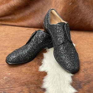 Fratelli Rossetti Damen Halbschuhe Ballerinas Leder Glitzer schwarz Gr :40EU 🤩 - Bild 1 von 12