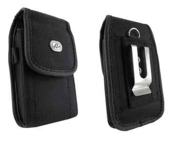 Canvas Belt Case Holster Pouch with Clip/Loop for ATT LG Phoenix 4 X210 X210APM - Image 1 of 3