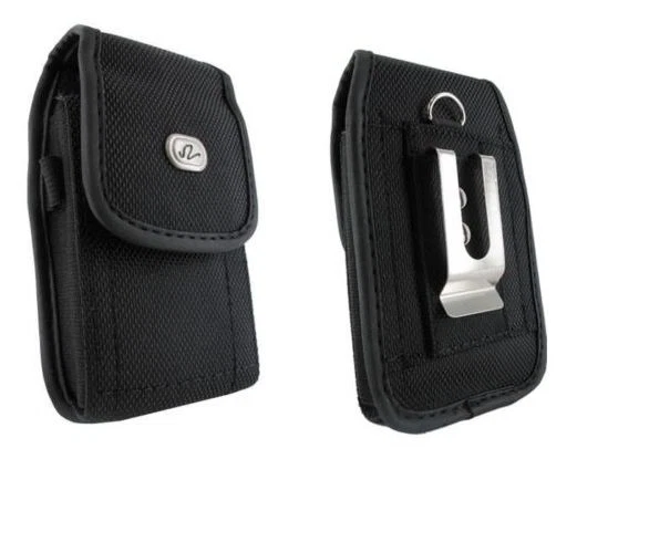 Canvas Belt Case Holster Pouch with Clip/Loop for ATT LG Phoenix 4 X210 X210APM - Image 1 of 3