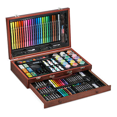 Maletín XXL Set De Dibujo Caja De Pintura Tiza De Cera Colores De Acuarela Set De Lápices De Colores • 39.95€