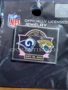 Jacksonville Jaguars VS Los Angeles Rams Game day Pin 10/15/2017 NEW - Picture 1 of 1