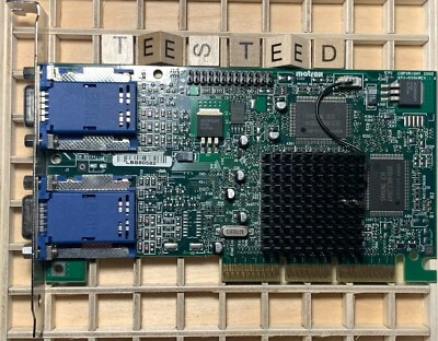 Matrox Millennium G450 16MB Dual Head Retro AGP G45 + MDHA16DLXB Graphics Card - Image 1 of 2
