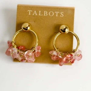 Nuevos pendientes colgantes con babero piedras Talbots regalo moda mujeres fiesta vacaciones joyería - Imagen 1 de 3
