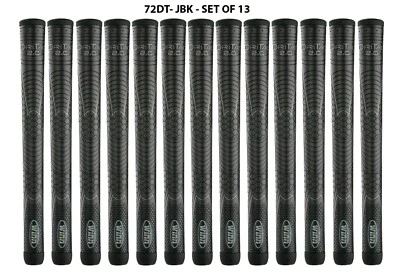 Set of 13 -Winn DRI-TAC 2.0 OVERSIZED Jet Black Golf Grip - 72DT-JBK - Image 1 of 4