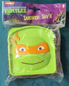 Nickelodeon Michaelangelo Teenage Mutant Ninja Turtles Sandwich Saver Sealed '14 - Picture 1 of 3