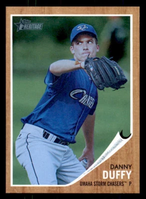 2011 Topps Heritage Minors Blue Tint #105 Danny Duffy Rookie #/620 (ref 32046) - Image 1 of 2
