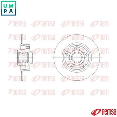 2x BRAKE DISC 62138.20 FOR2x BRAKE DISC 62138.20 FOR RENAULT  432006609R - Image 1 of 4
