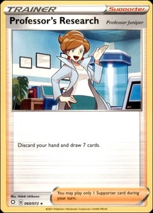 Pokemon - 4X Professor's Research #060/072 - Shining Fates Rare - Picture 1 of 2