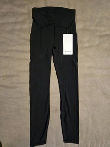 New Lululemon Leggings Size 2 Power Thru High Rise Tight 25” Black - Bild 1 von 6