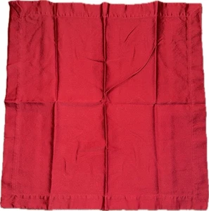 Juego de 12 servilletas de cena Pottery Barn rojas lisas de algodón 20 X 20 Holiday Square - Imagen 1 de 7