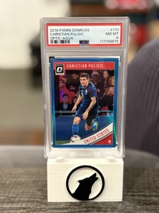 2018 Panini Donruss Optic Christian Pulisic #170 Aqua Prizm 77/149 USA PSA 8 - Picture 1 of 4