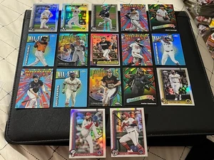 2025 Topps Chrome SP Lot 18 All Etch Bryce Harper Vlad Yordan Fortune 15 Betts - Picture 1 of 2