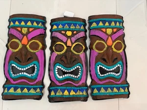 Tiki Aloha Hawaii Kunststoff Party Deko Deko 3er Set - Bild 1 von 1
