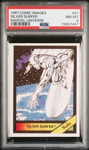 1987 Comic Images Marvel Universe Silver Surfer #67 PSA 8 - Foto 1 di 2