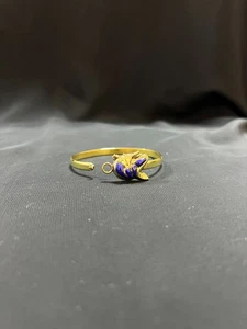 Egyptian Tutankhamun Bracelet handmade Gold and Blue Pharaoh Cuff Bangle of Powe - Picture 1 of 8