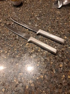 VTG 2 Chuppa Co. Stainless Steel 5" & 5.5" Blade Knife w/ Aluminum Handle - Picture 1 of 5