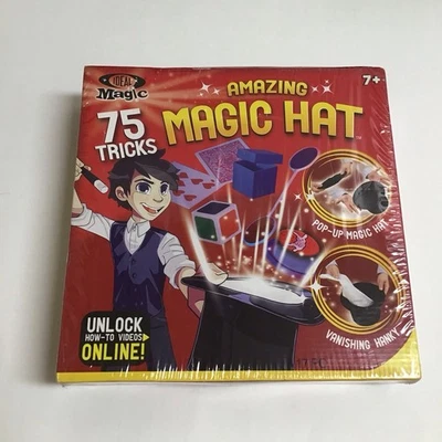 NEW Amazing Magic Hat 17-PC Kit IDEAL 75 Tricks Ryan Oakes Magician Entertaining - Image 1 of 4