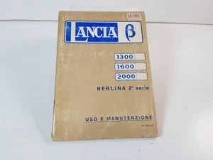 Libretto manuale uso manutenzione Lancia Beta Berlina 1300 1600 2000 2^ serie 76 - Foto 1 di 24