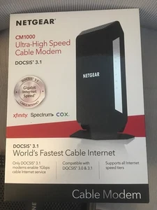 NETGEAR CM1000 Ultraszybki modem kablowy (DOCSIS 3.1) 1Gbps (Xfinity, Cox, +) - Zdjęcie 1 z 6