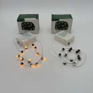 2 Department 56 Christmas Village String Of 12 Snowman Lights 56.53053 - Picture 1 of 10