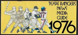 Texas Rangers 1976 Toby Harrah guía de prensa de medios casi nuevo - Imagen 1 de 1