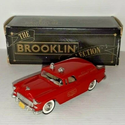 CHEVROLET FIRE MARSHAL'S TRUCK 1955 BRK.26A BROOKLIN MODELS SCALA 1/43 - Immagine 1 di 4