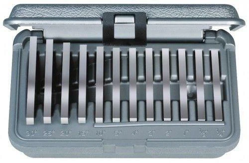 Brown & Sharpe 599-921-18 Ultra Precision 12pc Angle Block Set, 1/4°-30° Blocks - Image 1 of 1