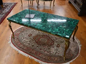 Malachite Dining Table | Malachite Table Top | Green Entryway Table | Home Deco - Picture 1 of 3