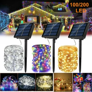 200/300LED Solar Powered String Fairy Lights Garden Outdoor Party Christmas Lamp - Picture 1 of 16