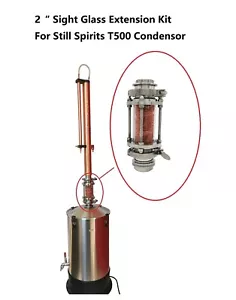 New Up-graded 2" T.C Sight Glass Extension Kit for Still Spirits T500 Condenser - Picture 1 of 14