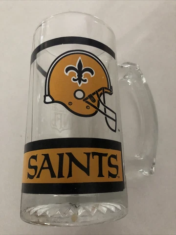 Vintage New Orleans Saints NFL Beer Stein/Mug 12oz Cover
