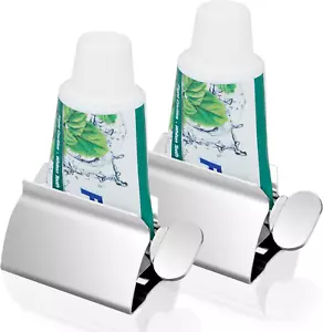 Zahnpasta Quetscher, großes 2er Set, Edelstahl Tuben Roller Squeezer - Bild 1 von 12