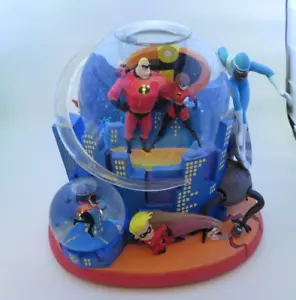 Disney Pixar Gli Incredibili Illumina Grande Globo Neve Animazione Decorazione Illumina - Foto 1 di 10