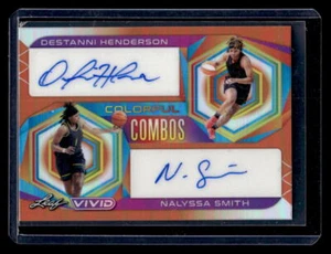 2023 Leaf Vivid Colorful Dual Auto Orange Destanni Henderson Nalyssa Smith 9/10 - Bild 1 von 2