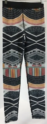 Roxy Womens Daybreak Base Layer Full Length Leggings Muti Print Black XS NWT # - Image 1 of 4