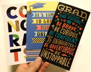 3 Cards Hallmark Graduation 2025 each with Gift Insert Mixed Group - Picture 1 of 15