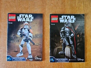 LEGO instruction booklet Star Wars Buildable Figures 75108 Cody & 75118 Phasma - Picture 1 of 6